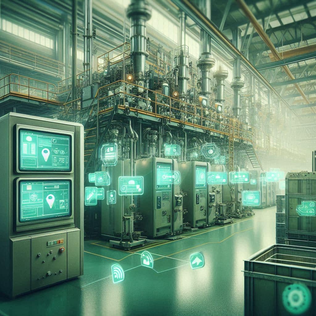 machines connectées dans une usine